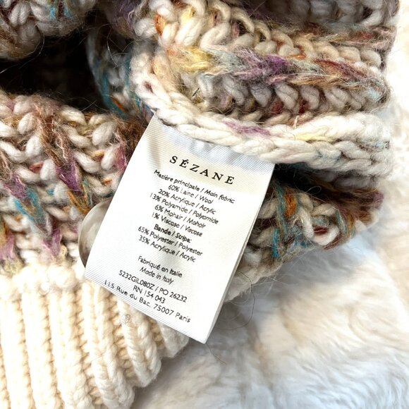 NWT Sezane Randy Cardigan (Multi) XS - Picture 9 of 11